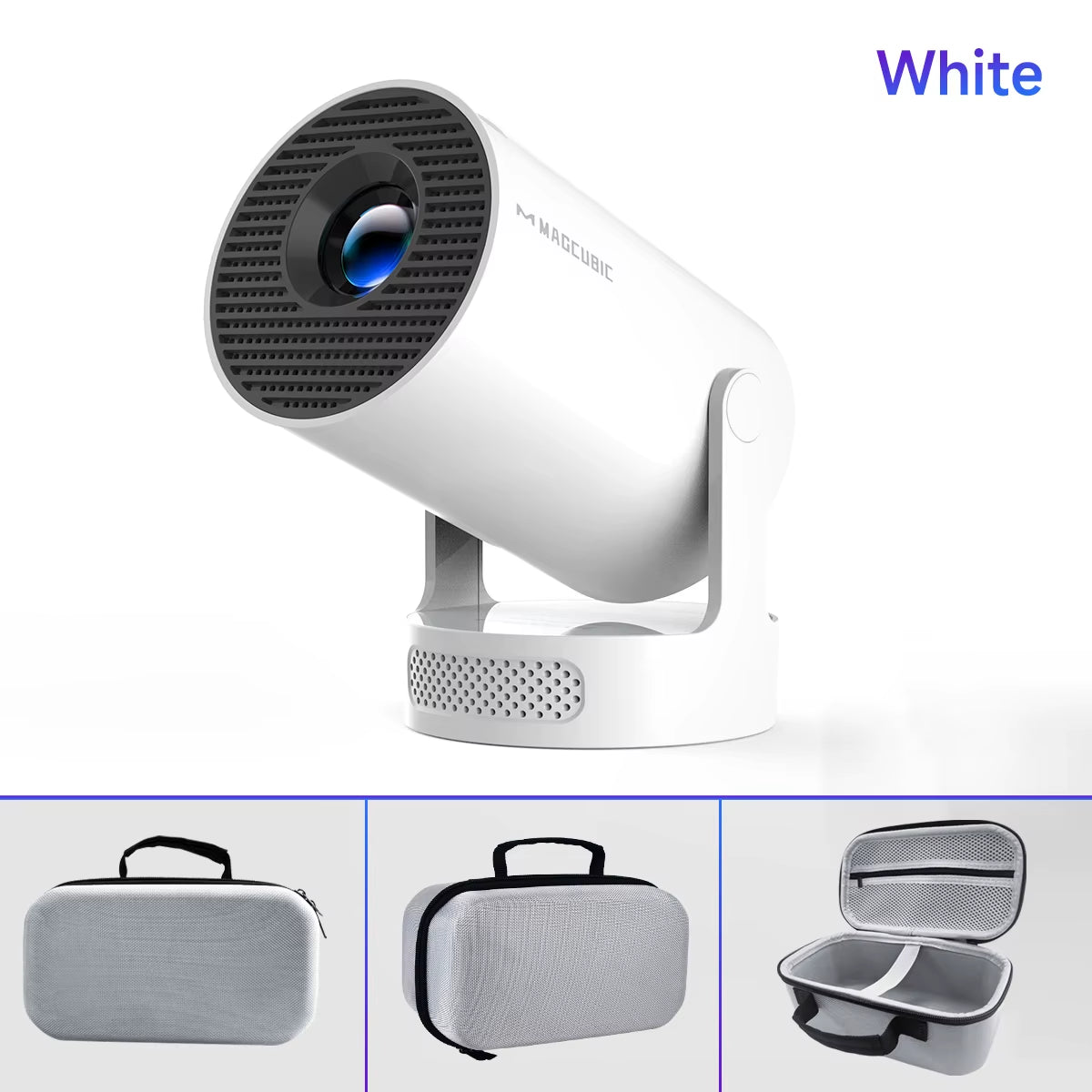 Magcubibc 8K Wifi6 HY300 Pro Projector Android 14 290 ANSI Dual WIFI Allwinner H726 BT5.4 720P Home Cinema Outdoor Portable