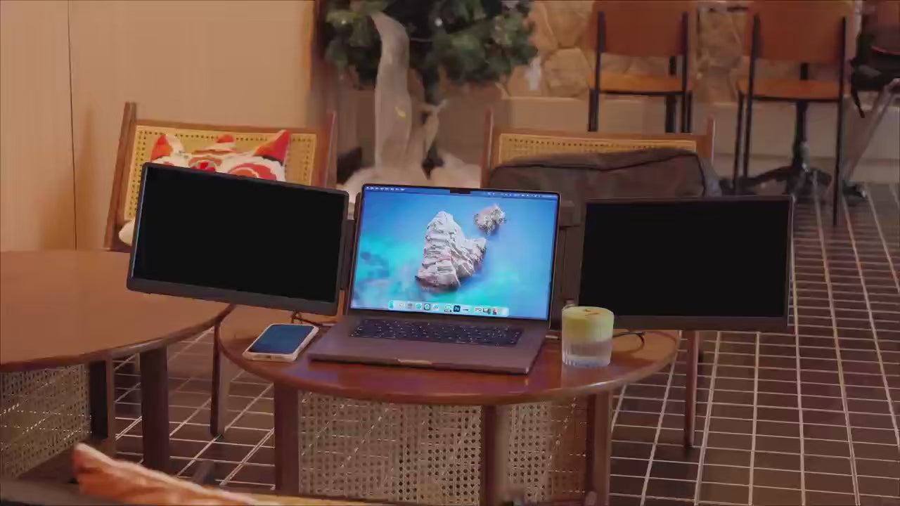Load video: Double screen display extender