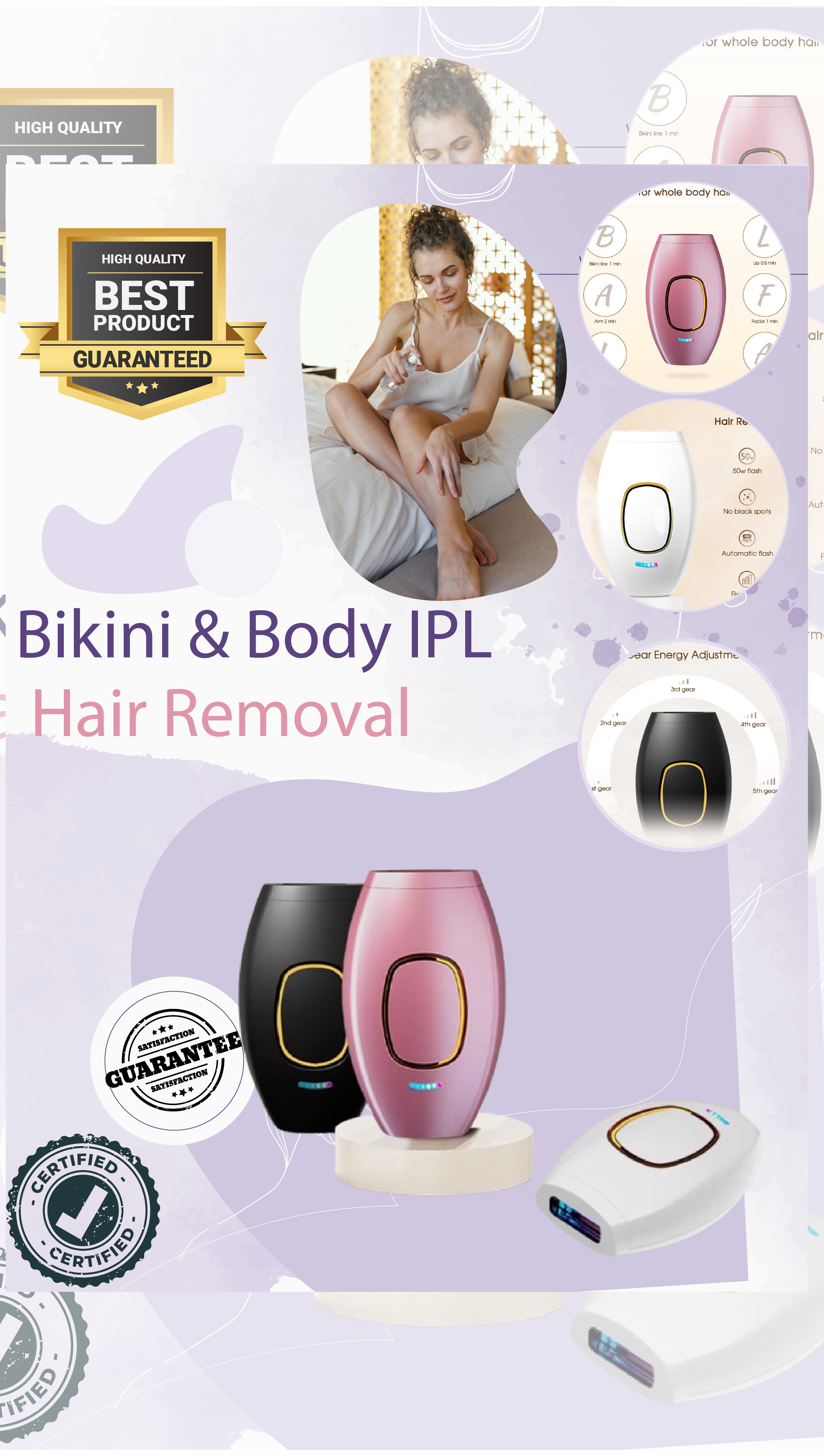 Load video: Bikini &amp; Body IPL Hair Removal System for Women