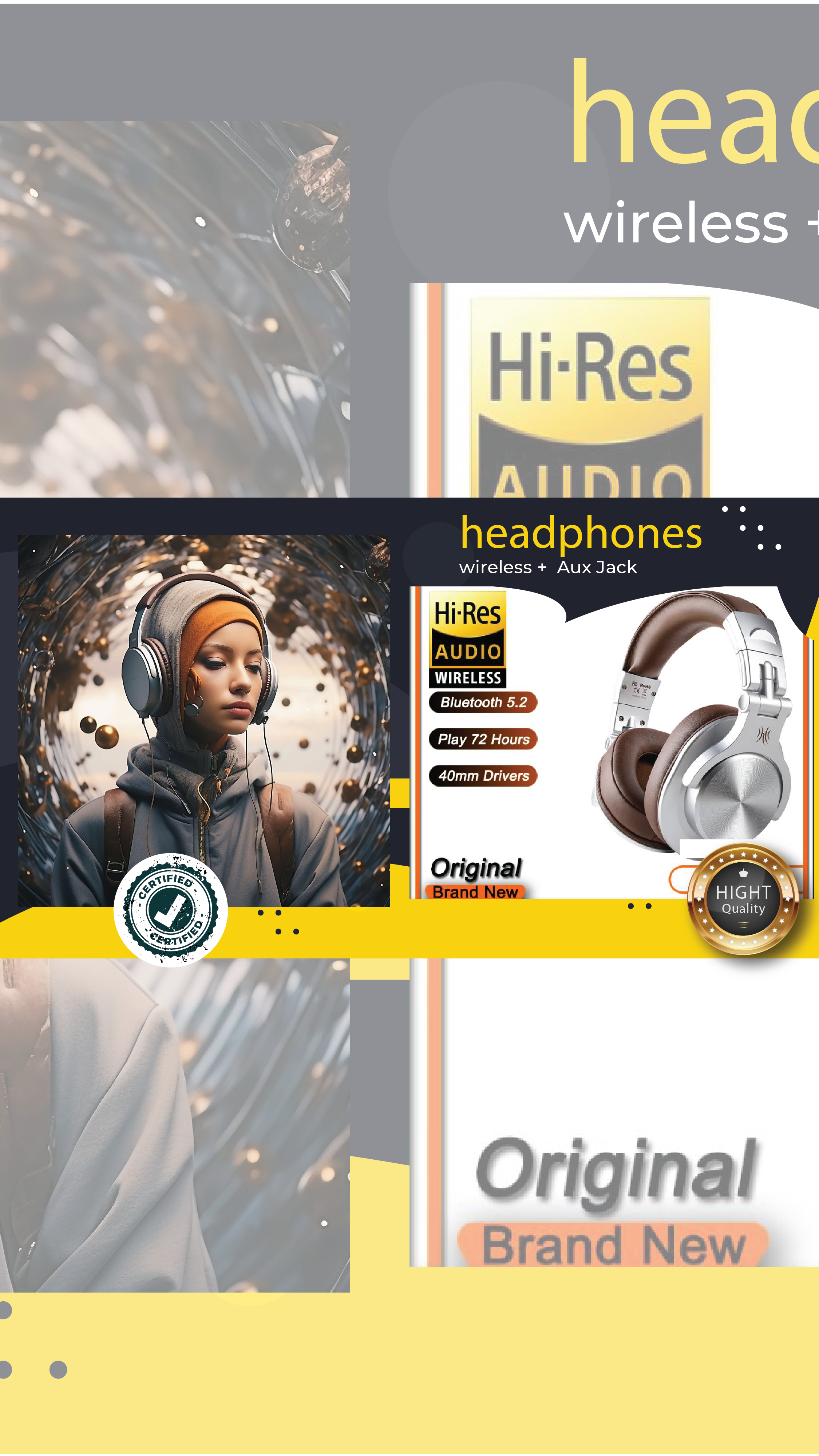 Load video: Oneoido A70 Wireless Headphones