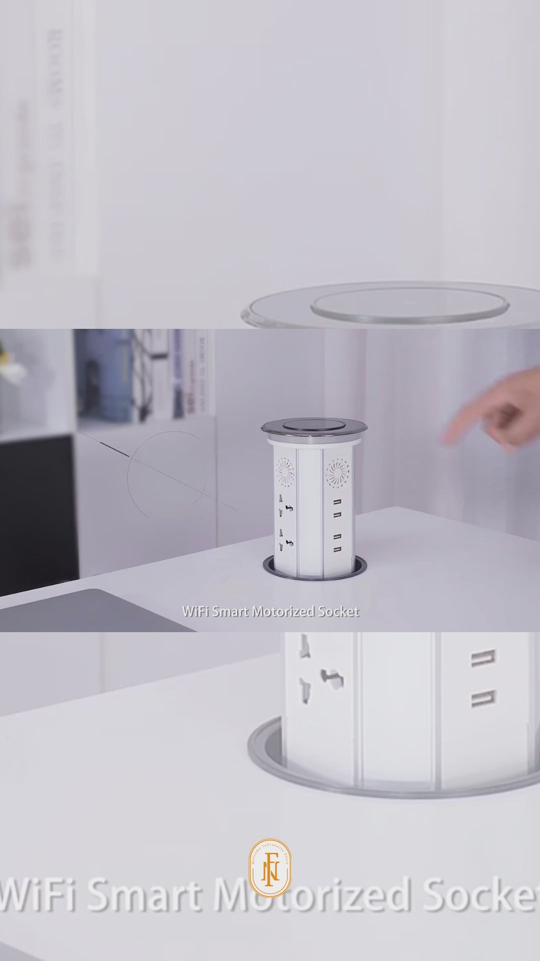 Smart lifting socket