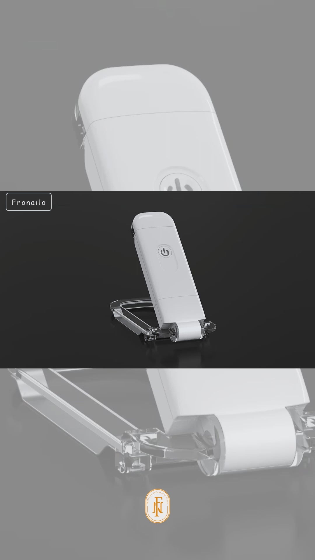 Load video: Clipbrite USB booklight: Adjustable led eye-care lamp