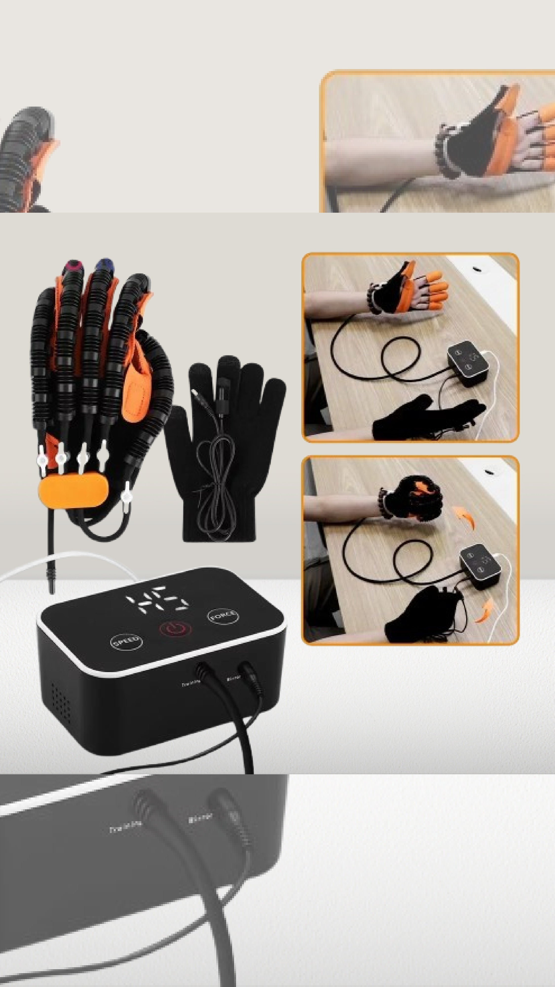 Hand rehab robot gloves – Stroke recovery trainer